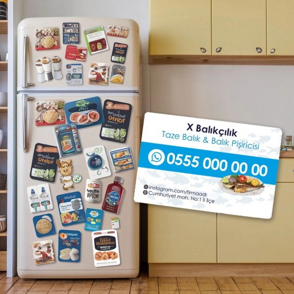 Mıknatıslı Kartvizit / Reklam Magnet